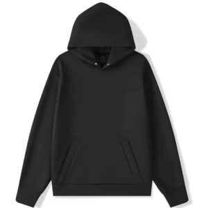 Three Layers Unisex Black Hoodie – 50% Cotton 50% Polyester Pullover Sweater | Sizes S–3XL