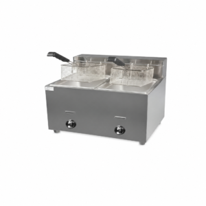 Double Gas Fryer 2×6 L – Commercial 2-Tank 6 L + 6 L, 37.8 TU