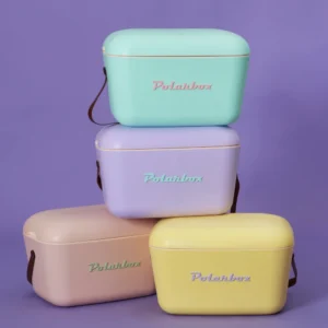 PolarBox 20L Retro Cooler Box – Insulated Ice Box with Adjustable Strap