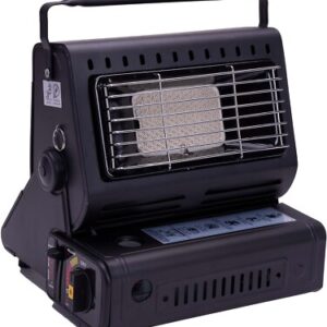 Portable Butane Gas Heater & Camping Stove 2-in-1 Outdoor Heating Cooker with Carry Case for Camping, Load Shedding & Emergency Use